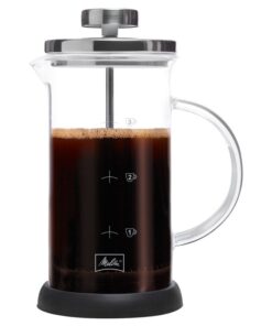 Fransk presskanna för 3 koppar med kaffe i