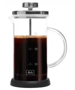 Fransk presskanna för 3 koppar med kaffe i