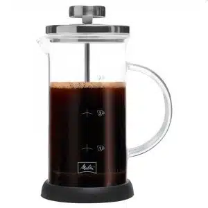 Fransk presskanna för 3 koppar med kaffe i