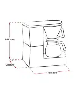 kaffebryggare aromaboy måttskiss