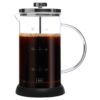 Fransk presskanna med kaffe i