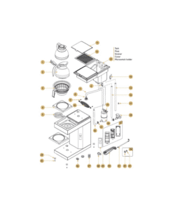 Reservdelar till Coffe Queen A-2 bryggare