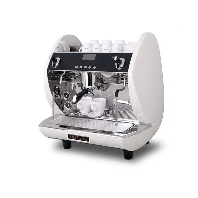 espressobryggare Carat Eco Mini Vit höger sida