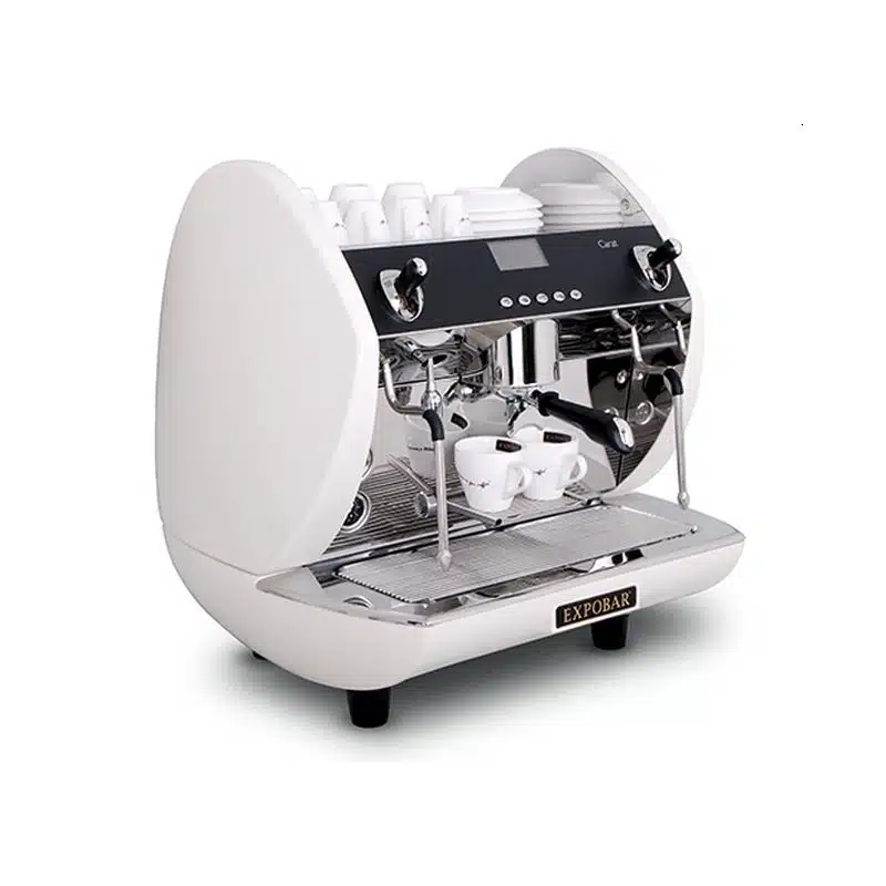 espressobryggare Carat Eco Mini Vit vänster sida